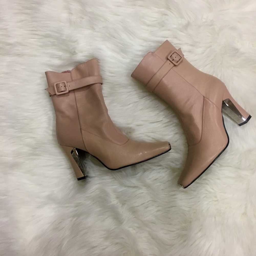 Nyla Pink High Heel Boots